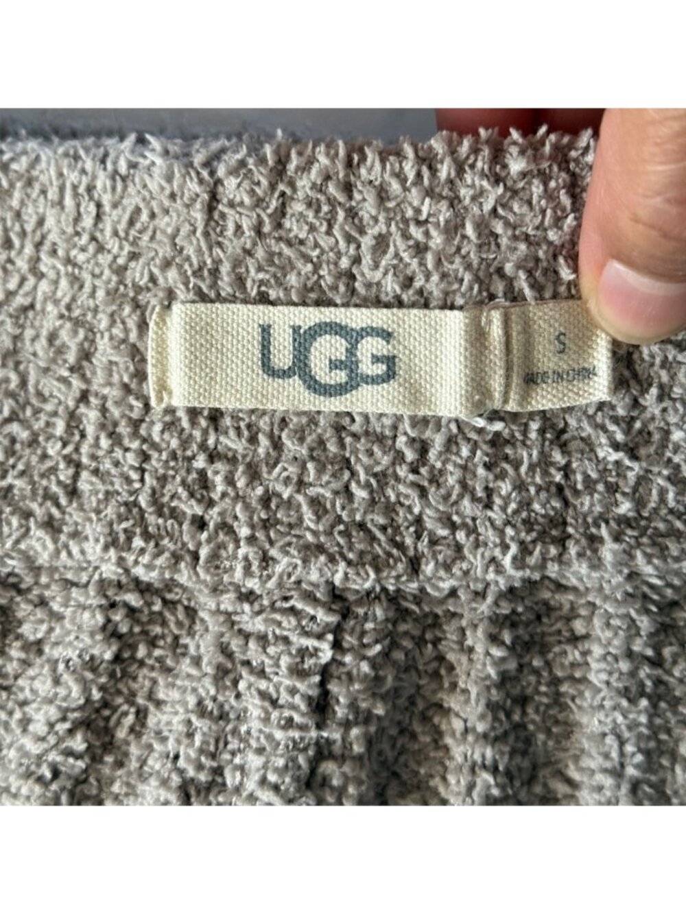 UGG Terri Ribbed Pull On Pants Granite Tan Cozy Lounge - Picture 6 of 6